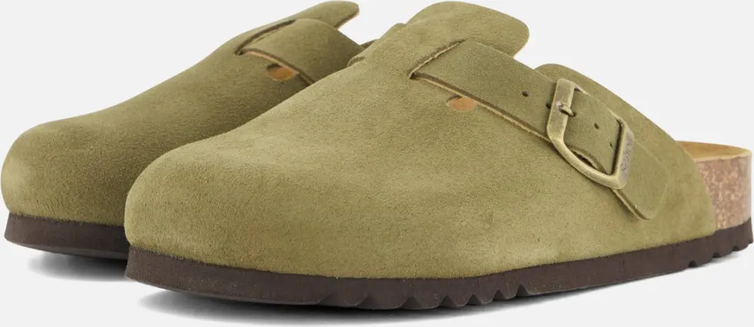Scholl Fae Sandalen groen Suede