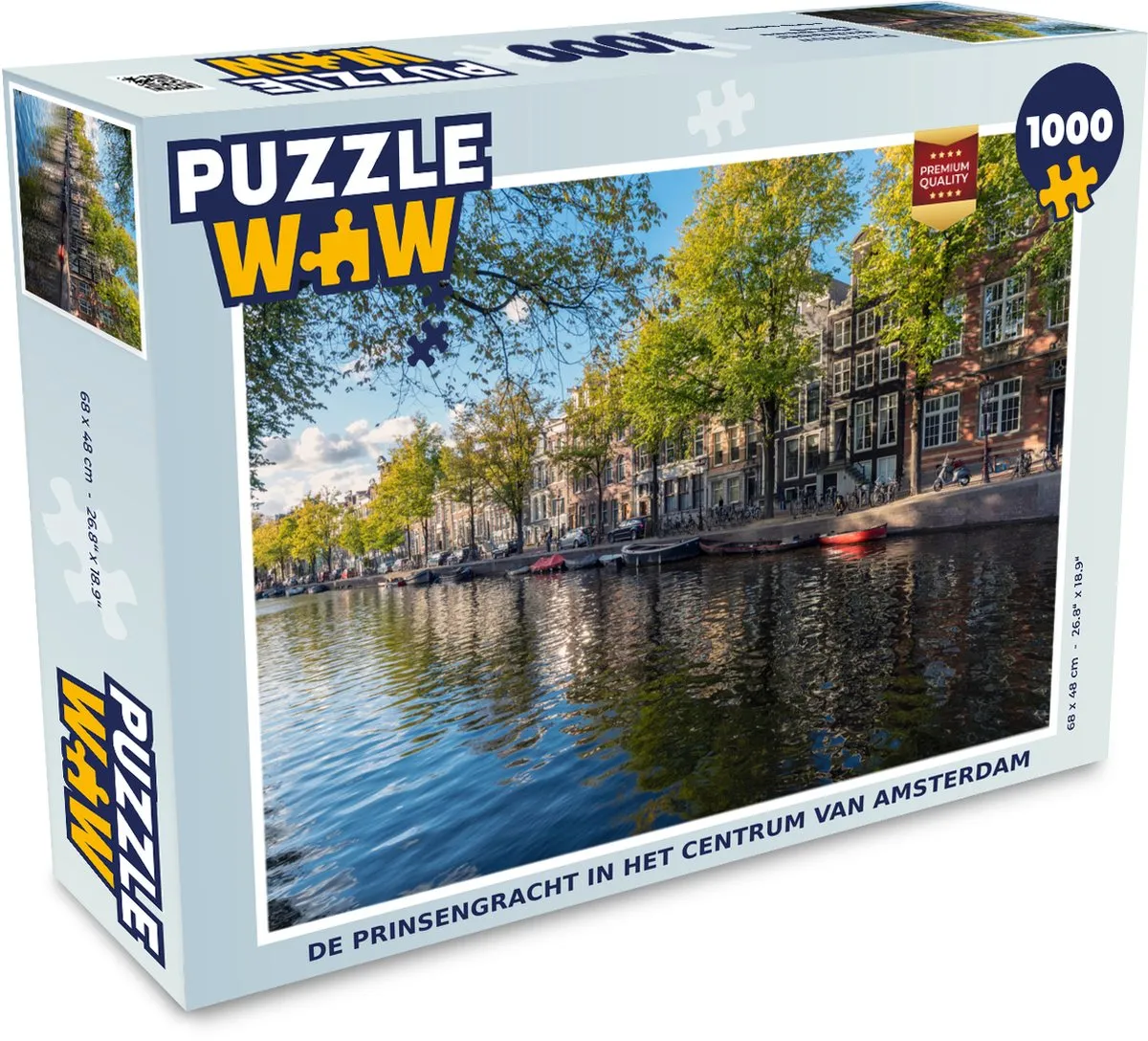 PuzzleWow Legpuzzel De Prinsengracht 1000 Stuks