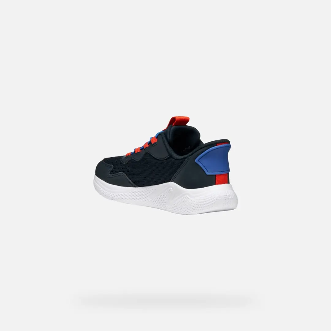 Geox Sprintye Fast In Jongens Sneakers 29 - Marineblauw/Rood