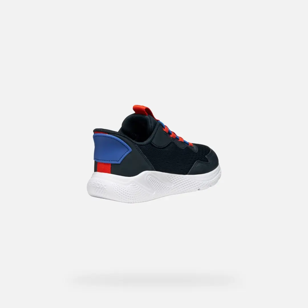 Geox Sprintye Fast In Jongens Sneakers 29 - Marineblauw/Rood