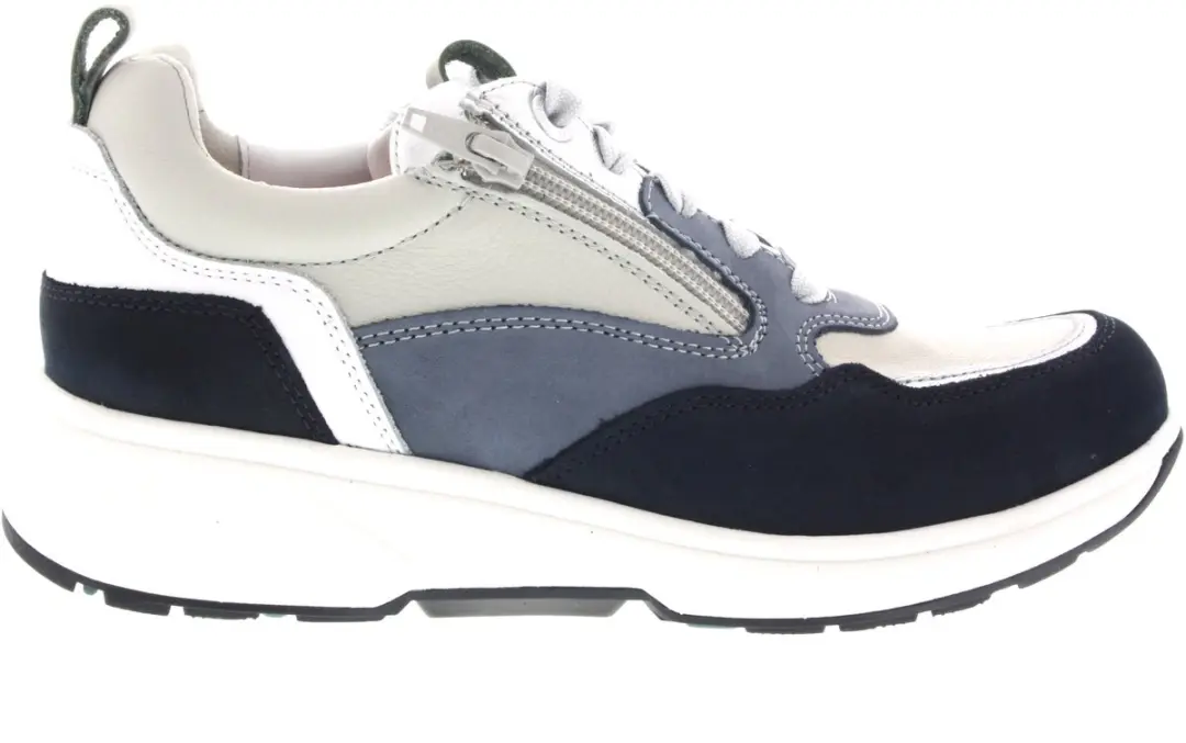 Dames Veterschoenen Xsensible Grenoble Navy Combi Hx Donkerblauw