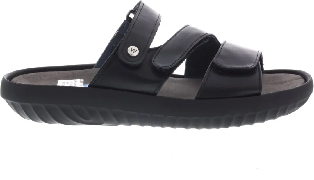 Dames Slippers Wolky Sense Martinica Black Zwart