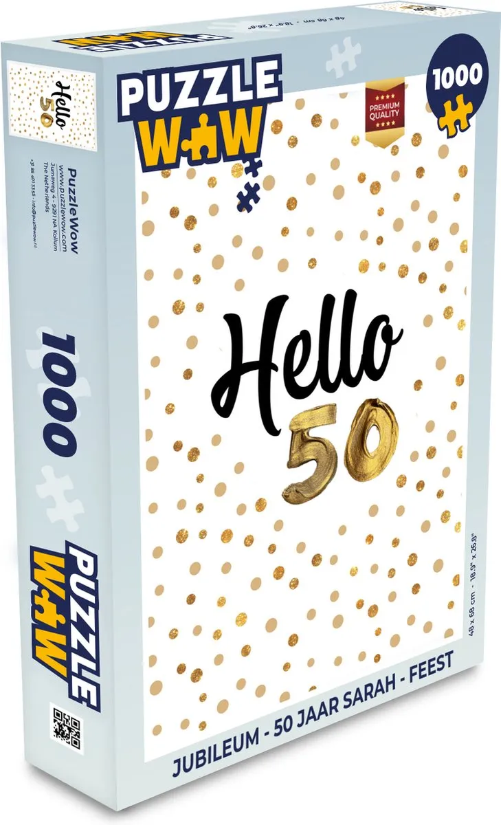 PuzzleWow Jubileum Legpuzzel 1000 Stuks