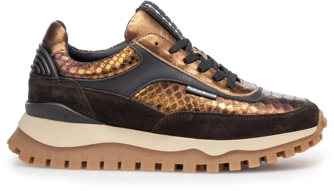 Floris van Bommel Sfw-10100 Grommi Sneakers - Brons - 38,5 - afbeelding 3 van 6