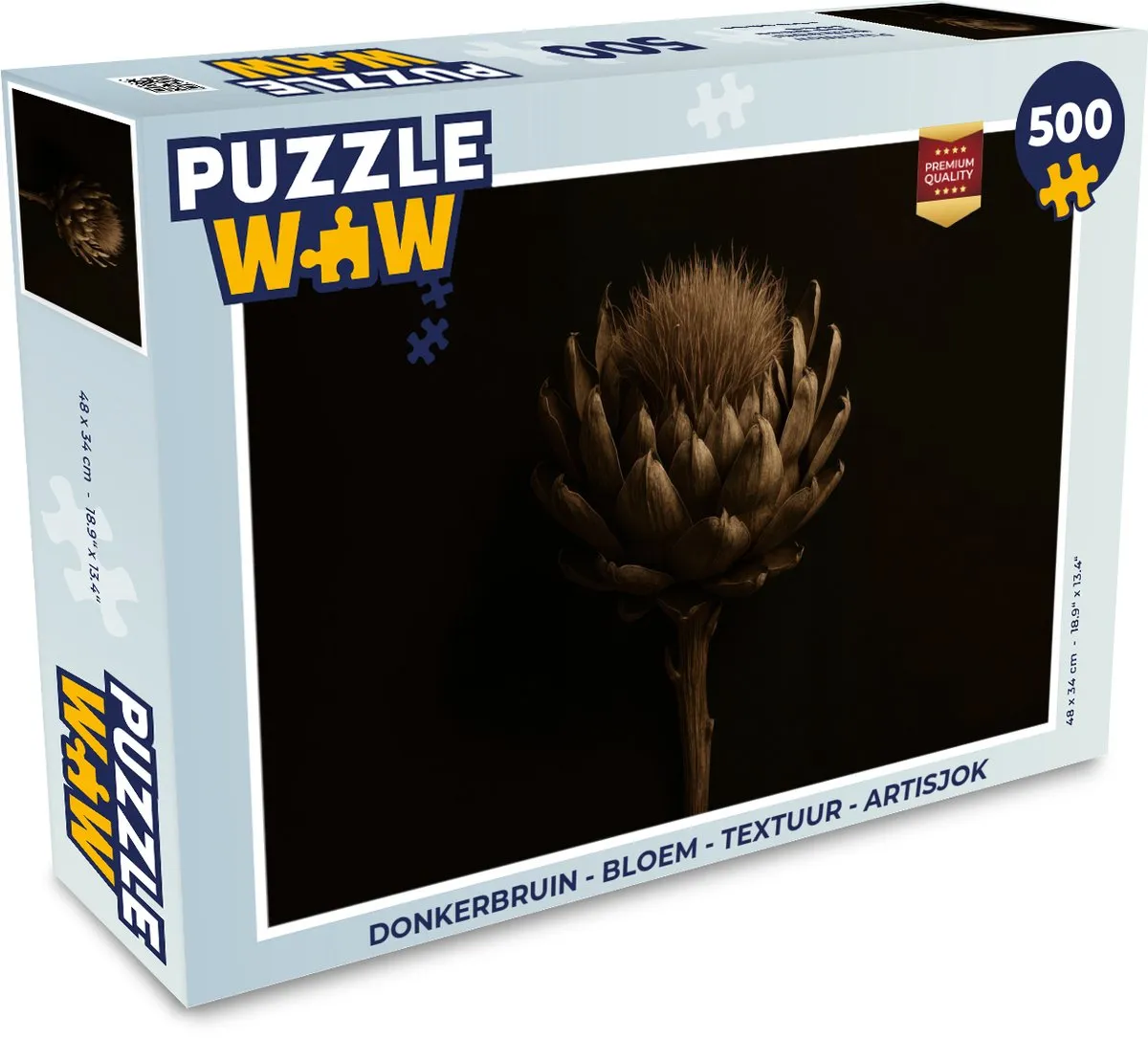 PuzzleWow Bloem Artisjok Legpuzzel 500 Stuks