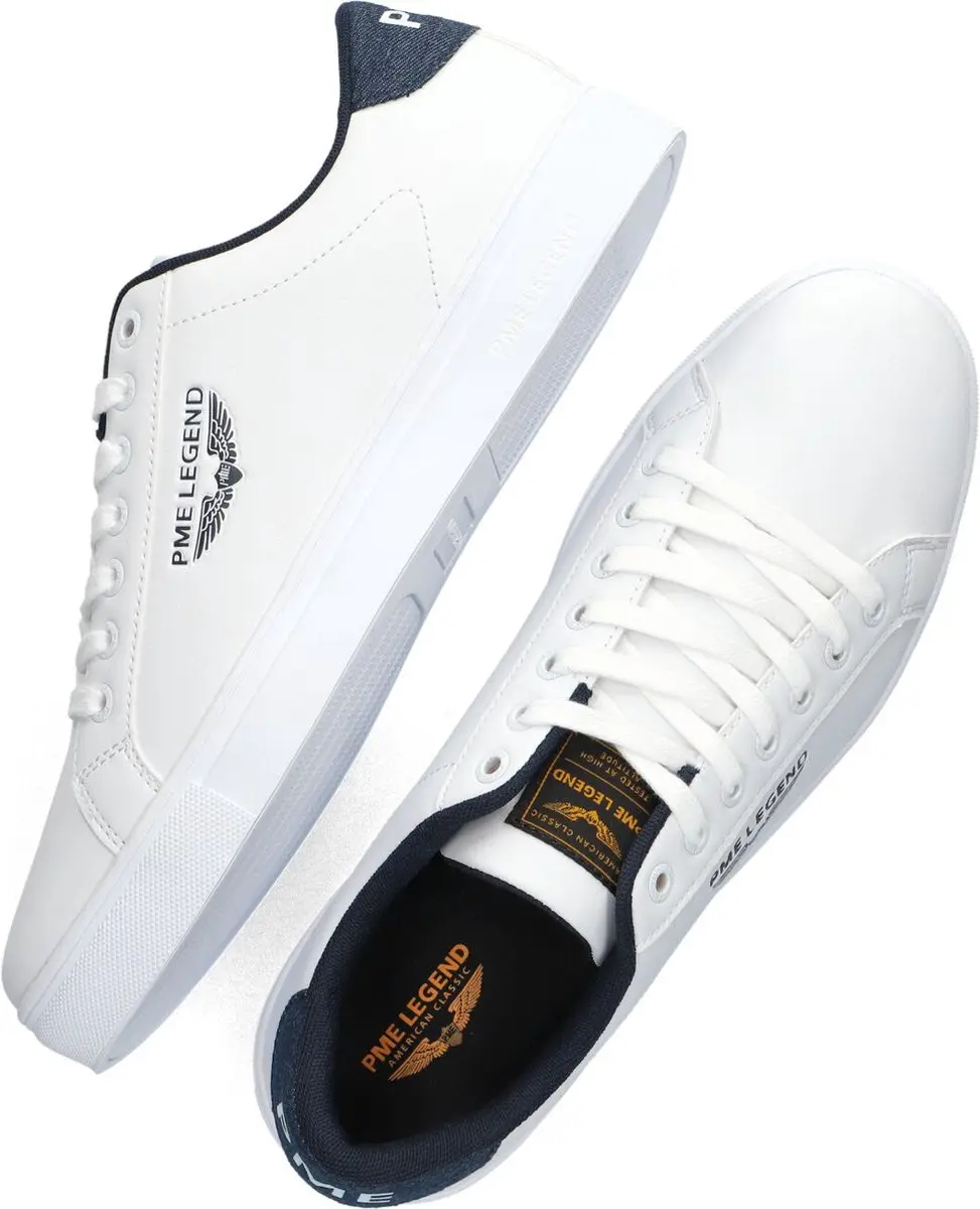 PME Legend Carrior Heren Sneakers - Wit/Denim - Maat 41 - afbeelding 6 van 6