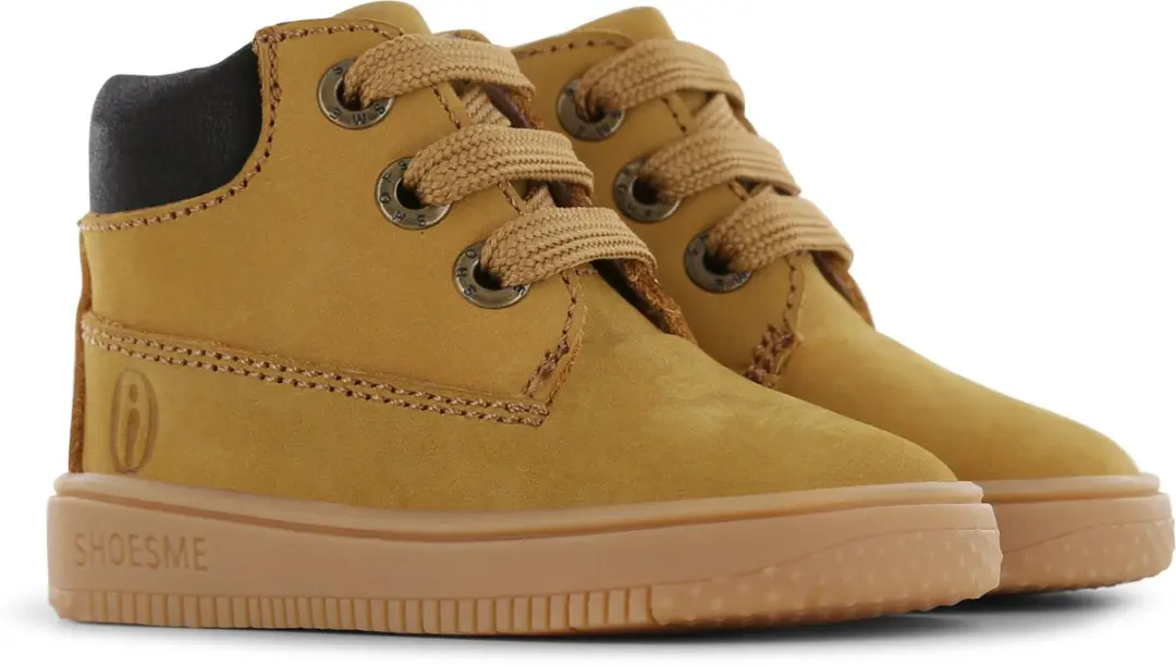 Shoesme Okergeel Veterbootje - Kinderschoen - Maat 24