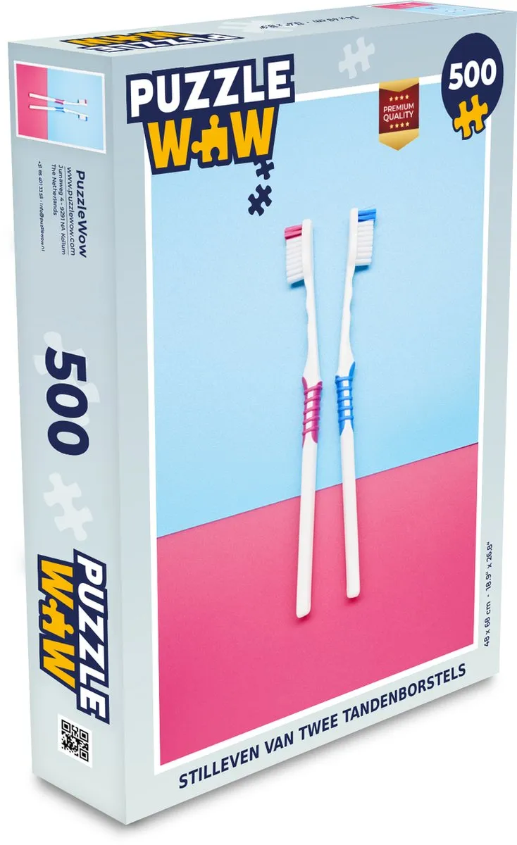 PuzzleWow Stilleven Legpuzzel 500 Stuks