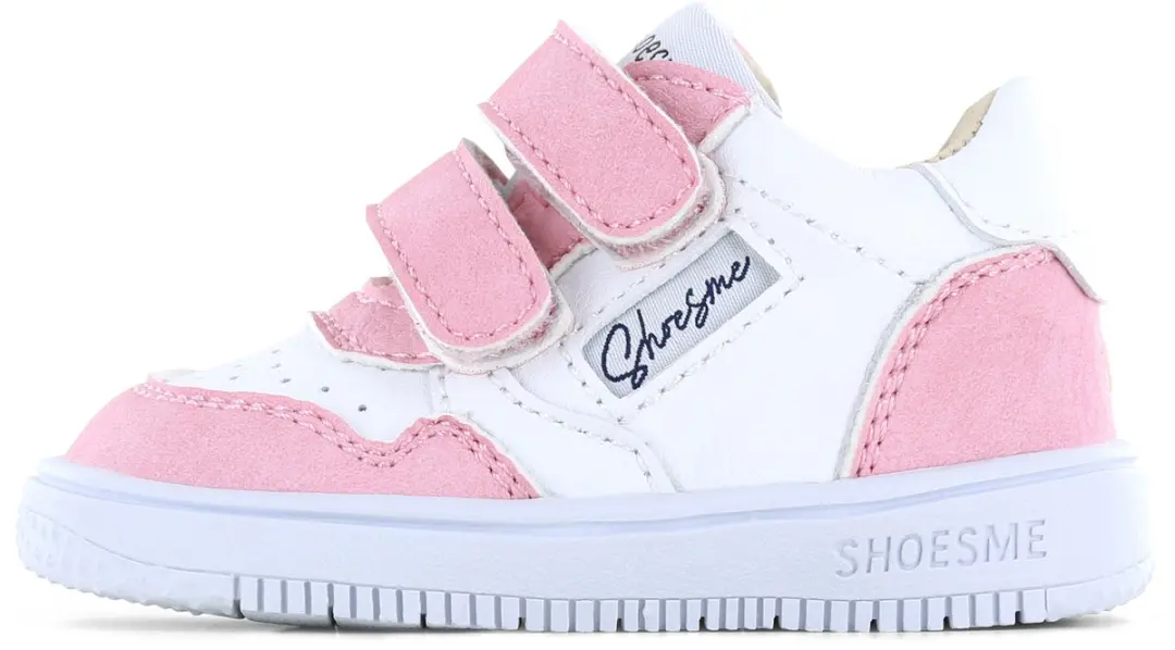 Shoesme wit-roze sneaker