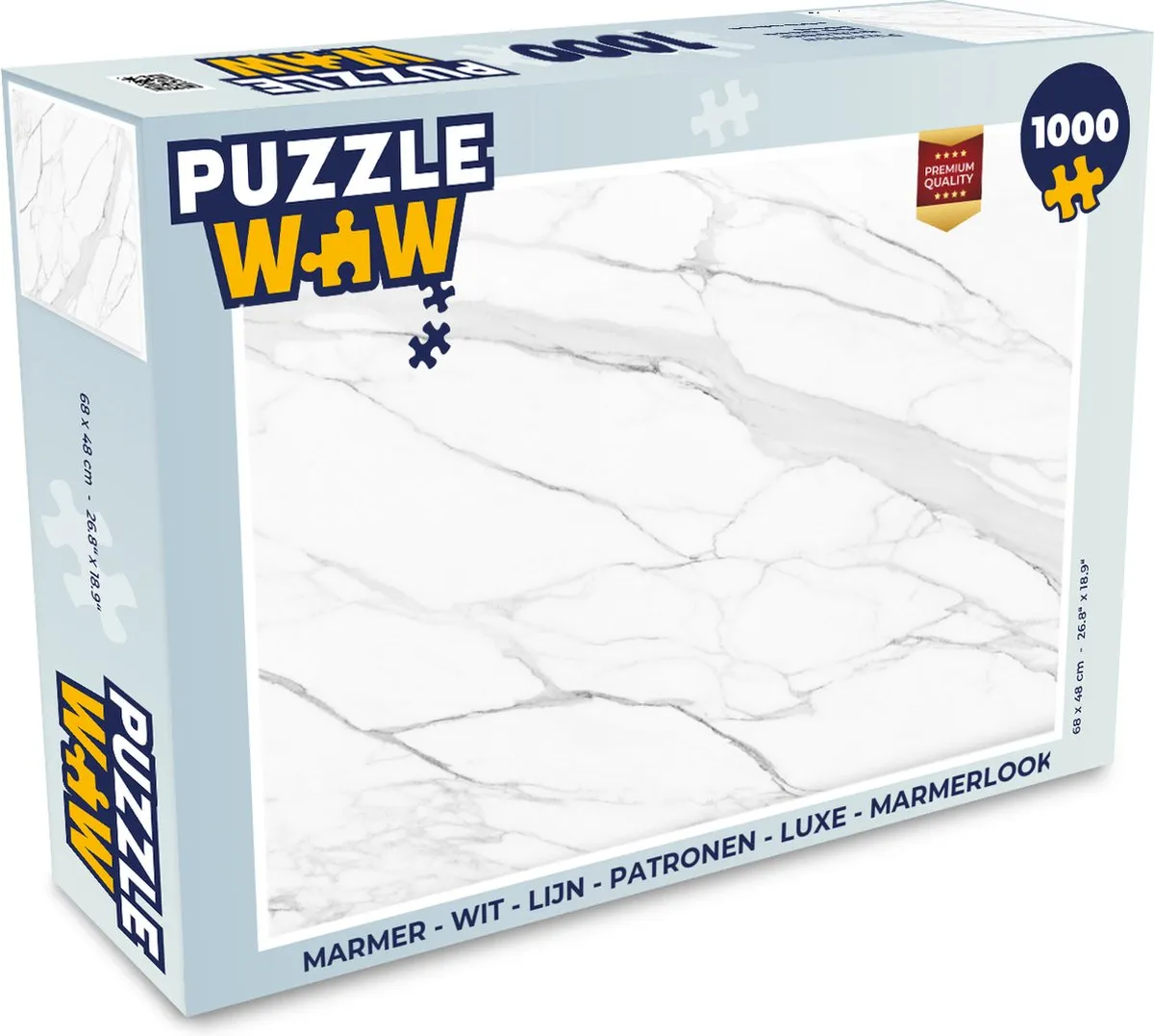 PuzzleWow Marmerlook Legpuzzel 1000 Stuks