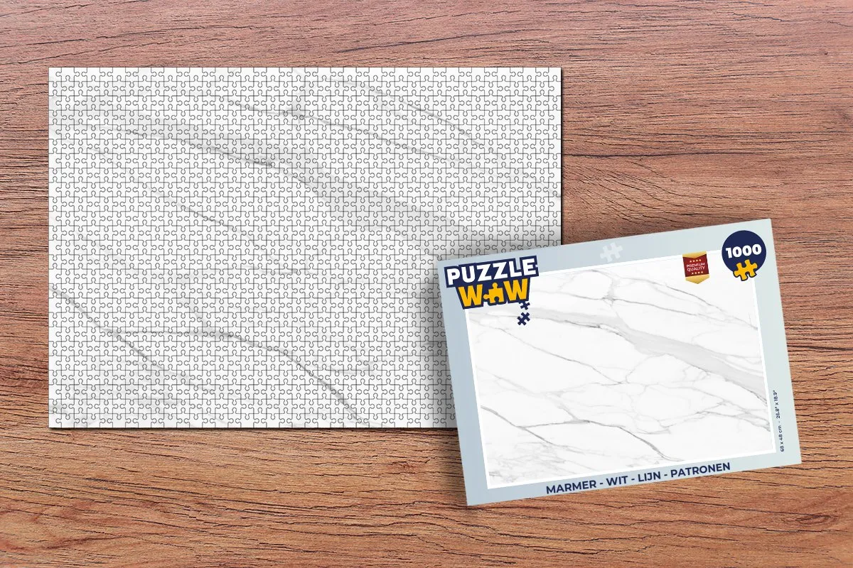 PuzzleWow Marmerlook Legpuzzel 1000 Stuks - Multicolor