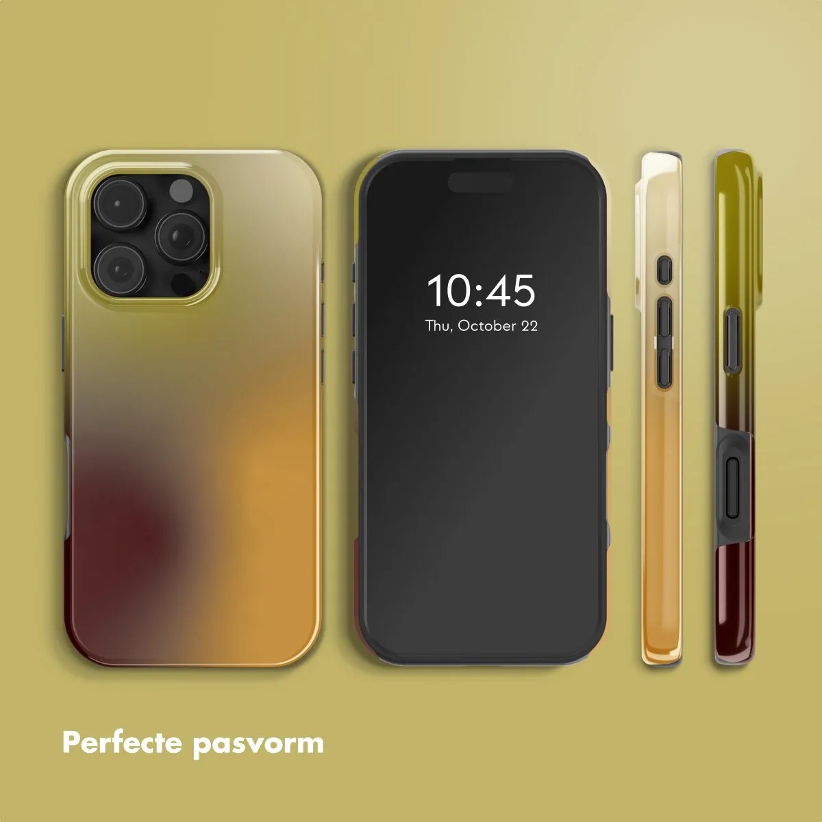 Selencia Hoesje iPhone 16 Pro - Gradient Olive Dust - MagSafe - afbeelding 6 van 6