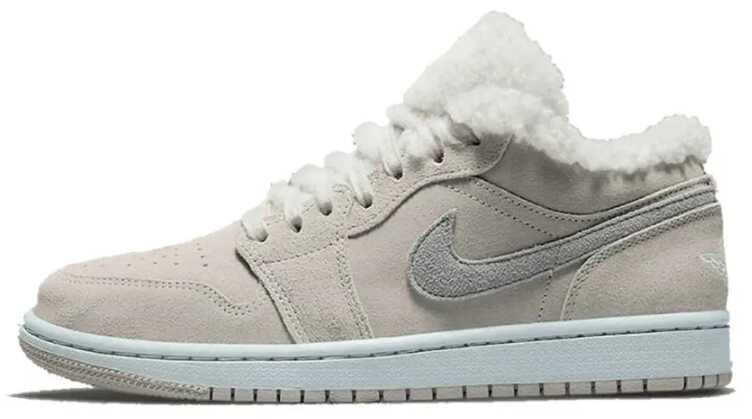 Nike Jordan 1 Low SE Sherpa Fleece Sneakers