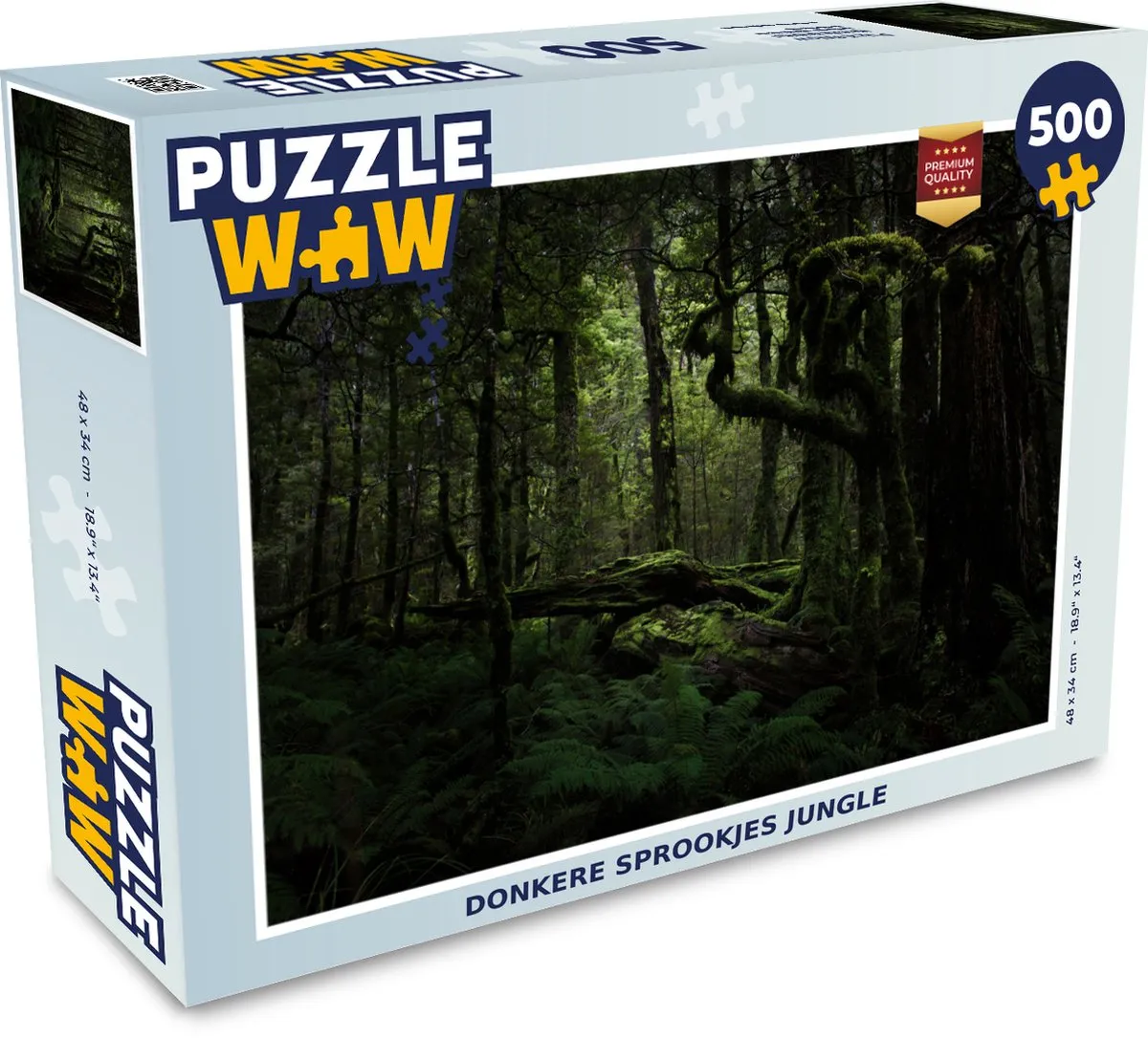 PuzzleWow Donkere Sprookjes Jungle Legpuzzel 500 Stuks - Multicolor