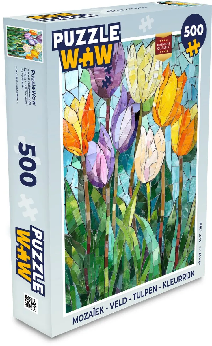 PuzzleWow Mozaïek Legpuzzel 500 Stuks