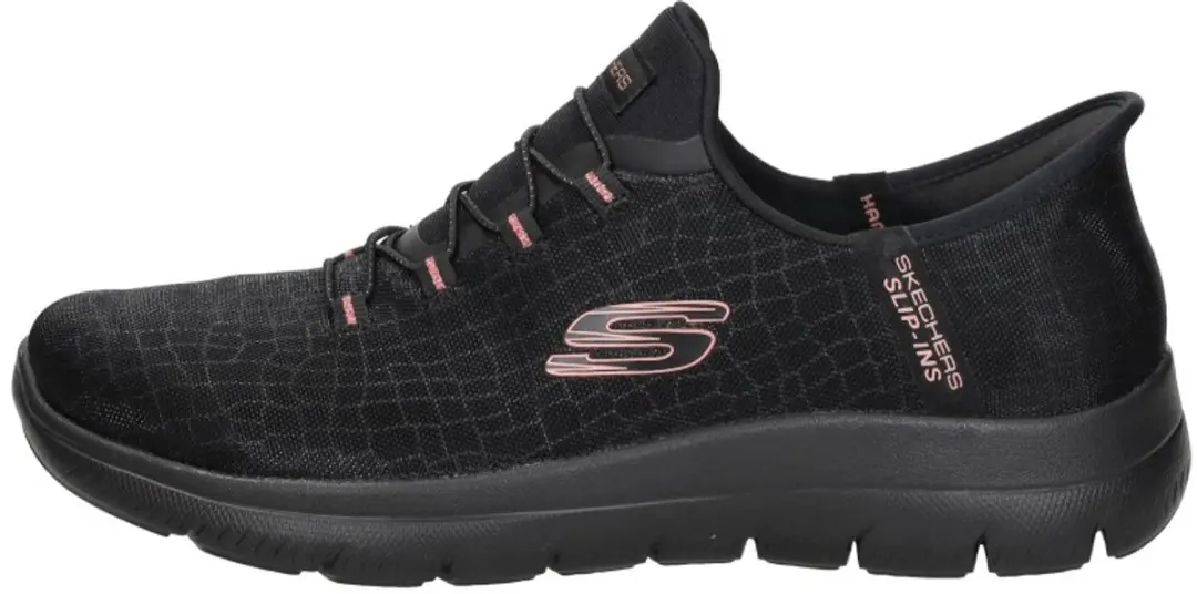 Skechers Summits Classy Night Dames Instappers - Zwart/Rose Gold - afbeelding 2 van 6