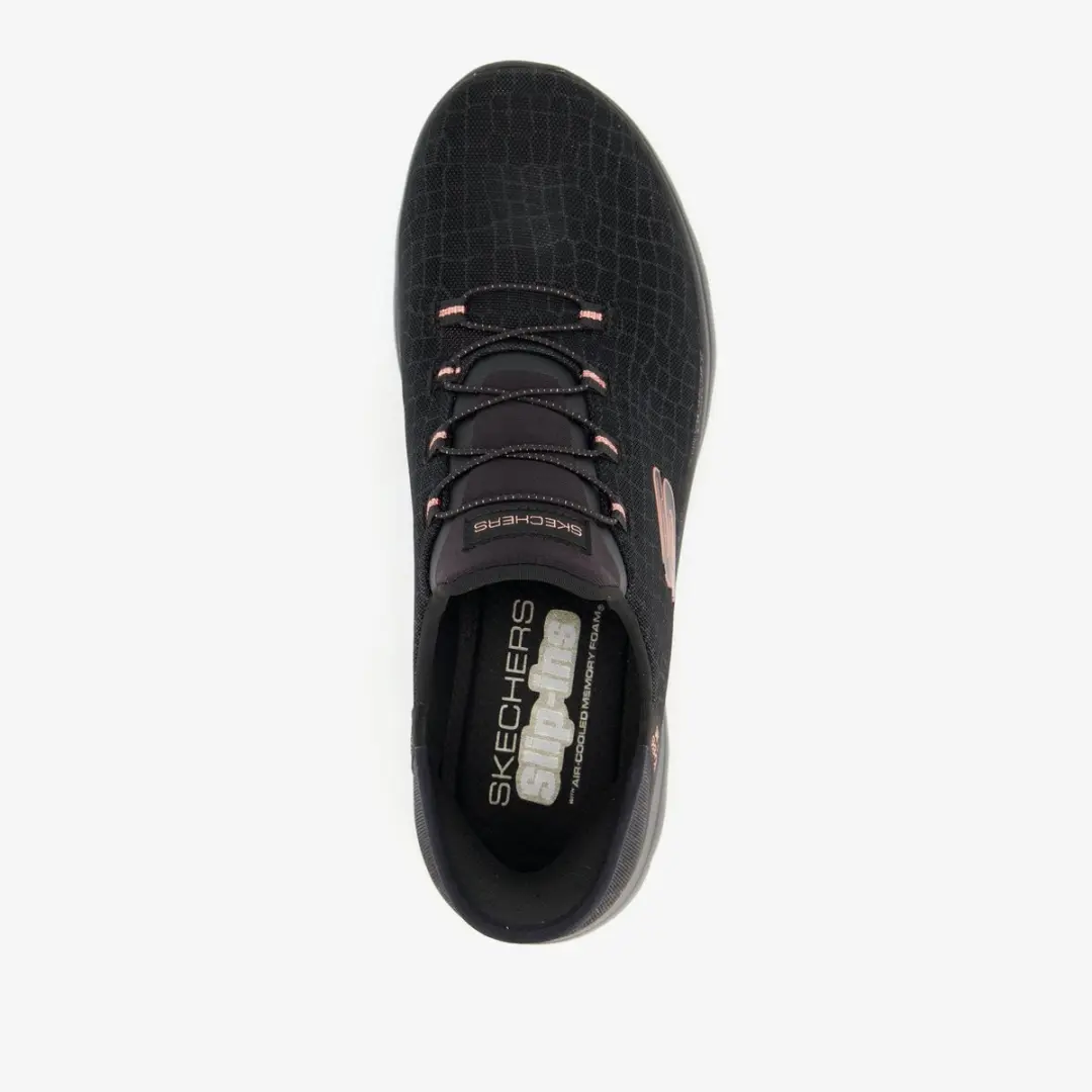 Skechers Summits Classy Night Dames Instappers - Zwart/Rose Gold - afbeelding 5 van 6