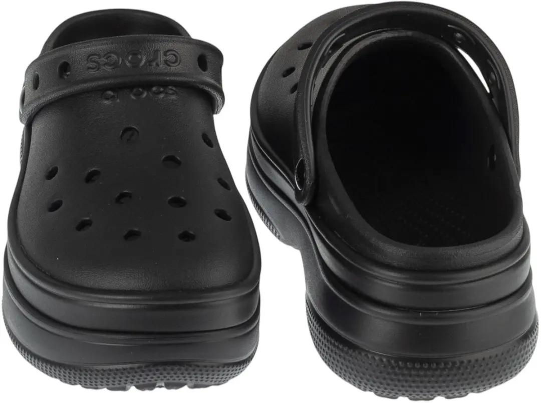 Crocs Classic Stacked Clog - Vrouwen Zwart 38/39 - afbeelding 5 van 5