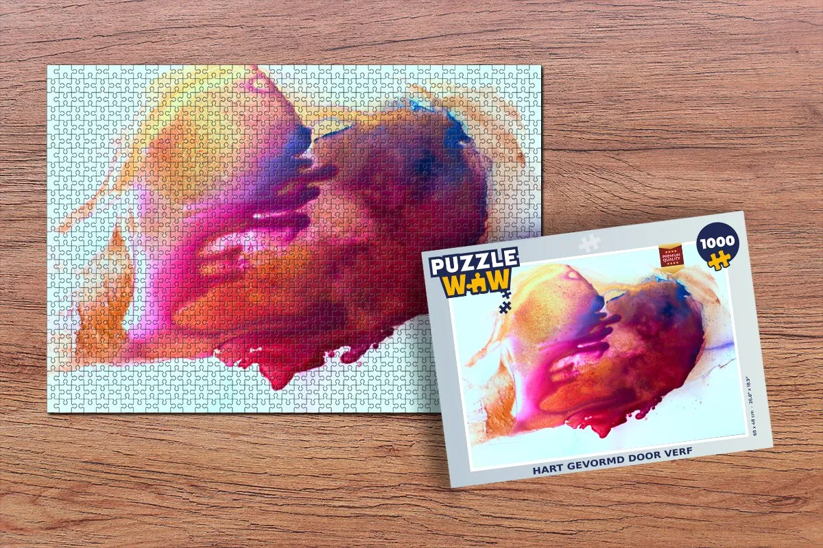 PuzzleWow Hart Abstract Legpuzzel 1000 Stuks