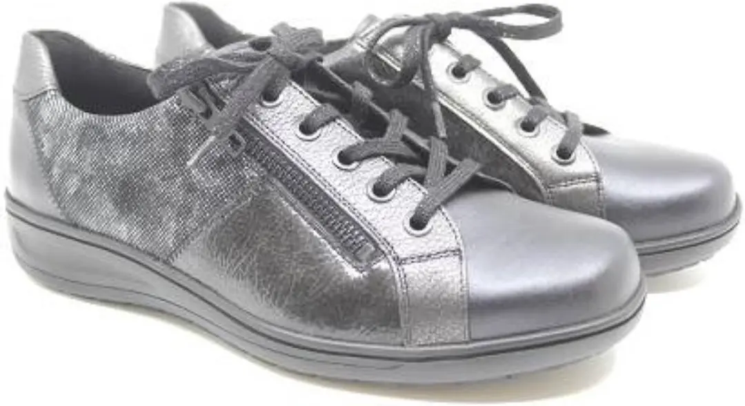 Solidus Dames Veterschoenen - Grijs - afbeelding 2 van 6