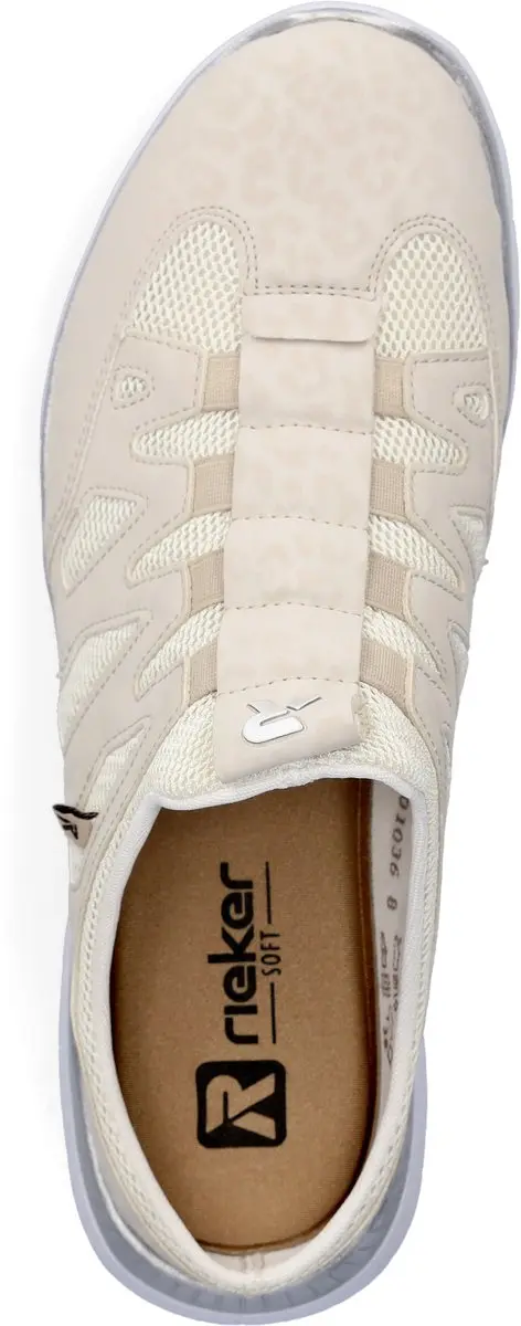 Rieker dames klomp sneaker lage schoenen M5095 60 Beige