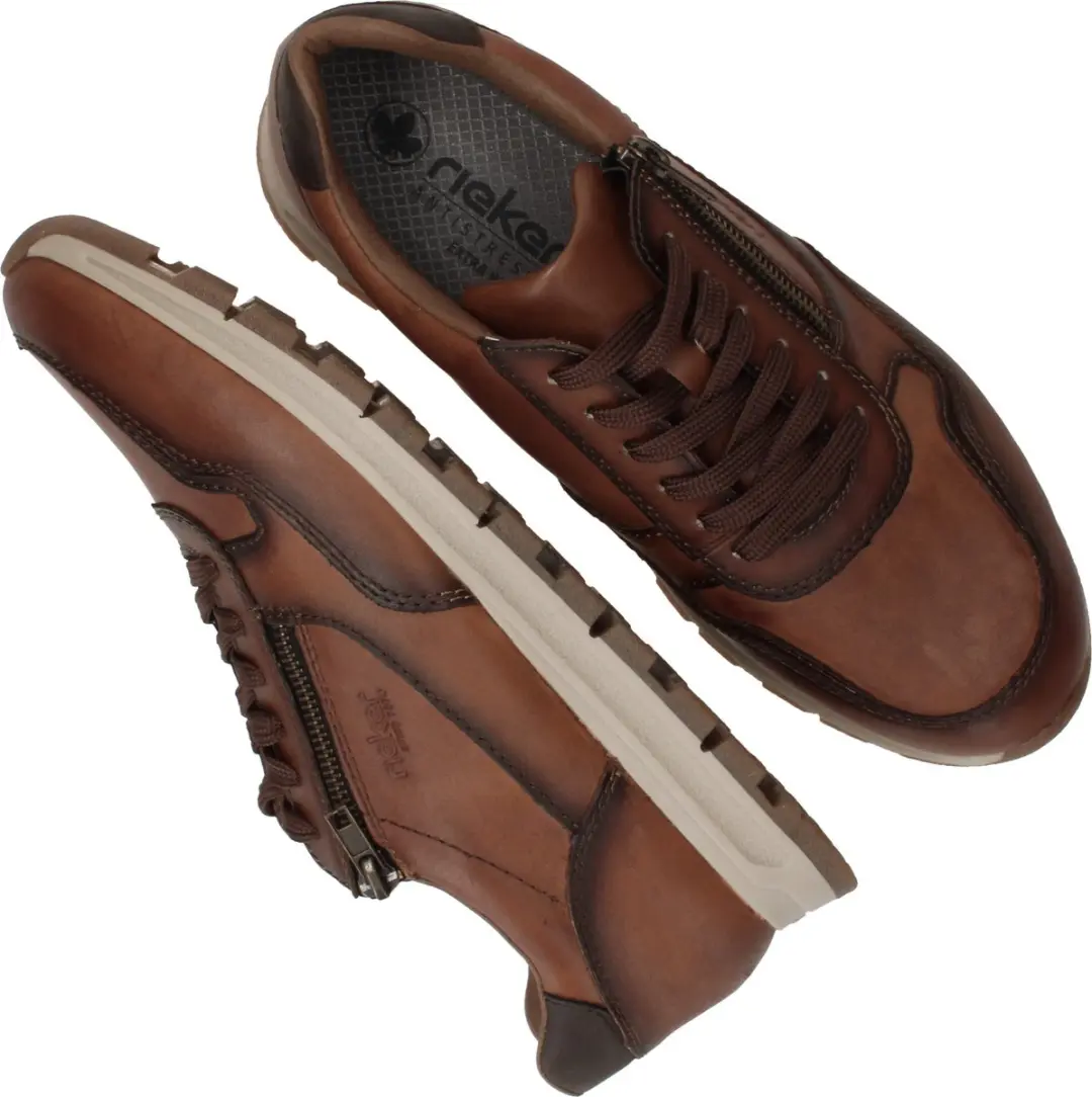 Rieker Heren Sneakers 45 - Bruin - afbeelding 3 van 6