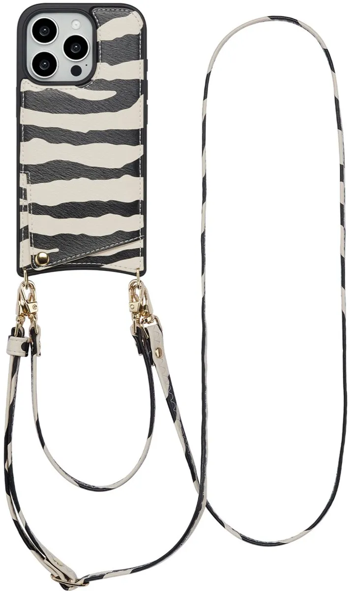 Selencia Hoesje iPhone 16 Pro Zazzy Zebra