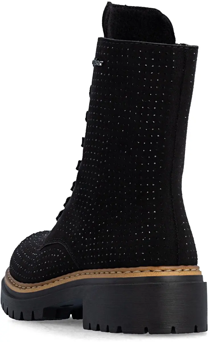 Rieker Dames Biker Boots 72609 - Zwart - afbeelding 3 van 6