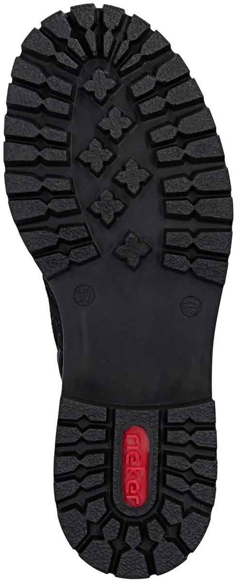 Rieker Dames Biker Boots 72609 - Zwart - afbeelding 2 van 6