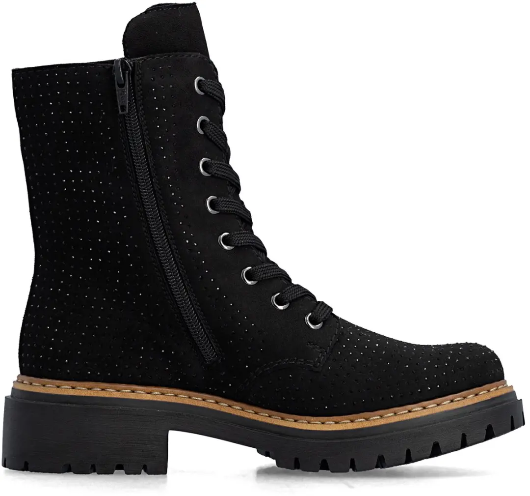 Rieker Dames Biker Boots 72609 - Zwart - afbeelding 5 van 6