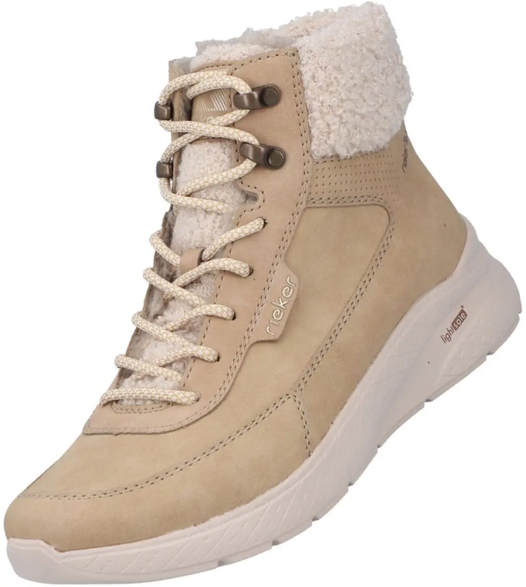 Rieker dames Tex enkellaarsjes beige M8510-60