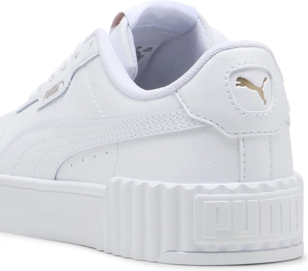 PUMA Carina 3.0 Dames Sneakers - 38.5 - Wit/Goud - afbeelding 6 van 6