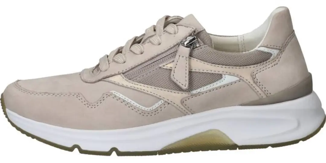 Gabor Dames Sneakers Nub VTR/Rits 7821 4 - 37 - Taupe - afbeelding 6 van 6