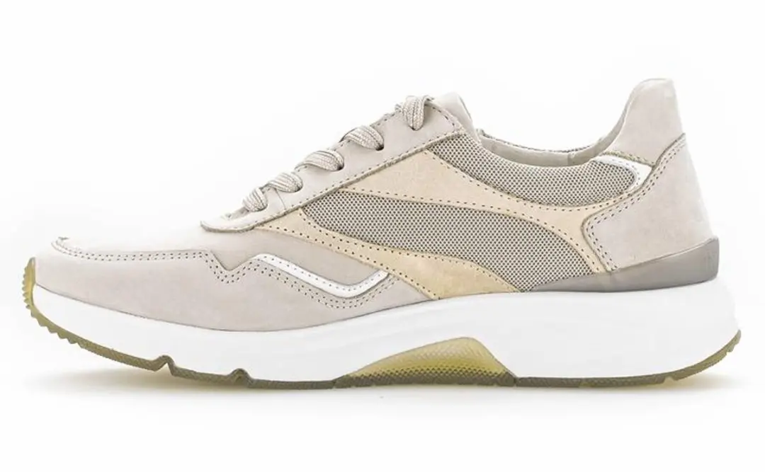 Gabor Dames Sneakers Nub VTR/Rits 7821 4 - 37 - Taupe - afbeelding 2 van 6