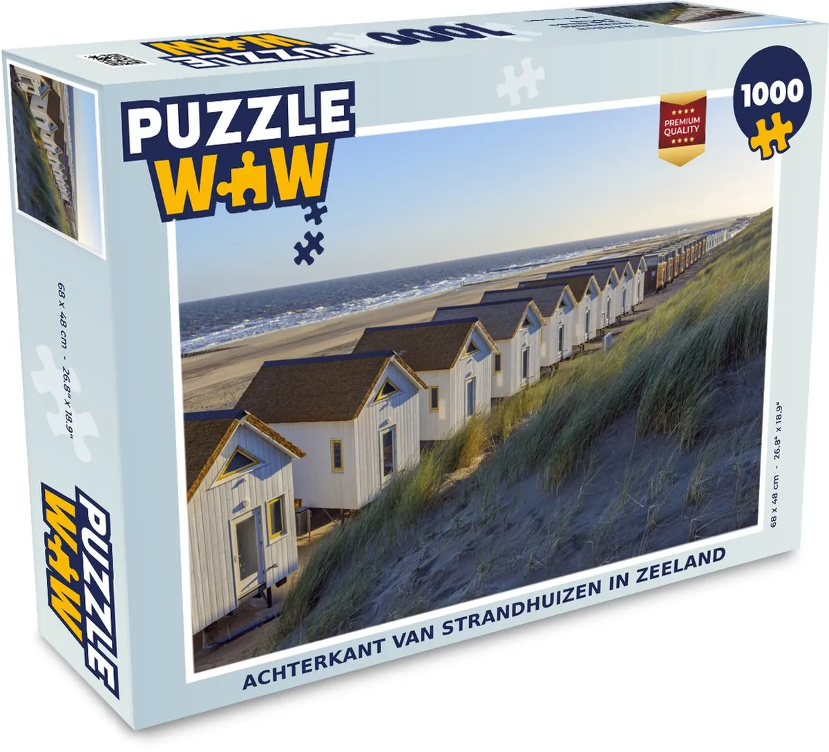 PuzzleWow Strand Huis Duin Legpuzzel 1000 Stuks