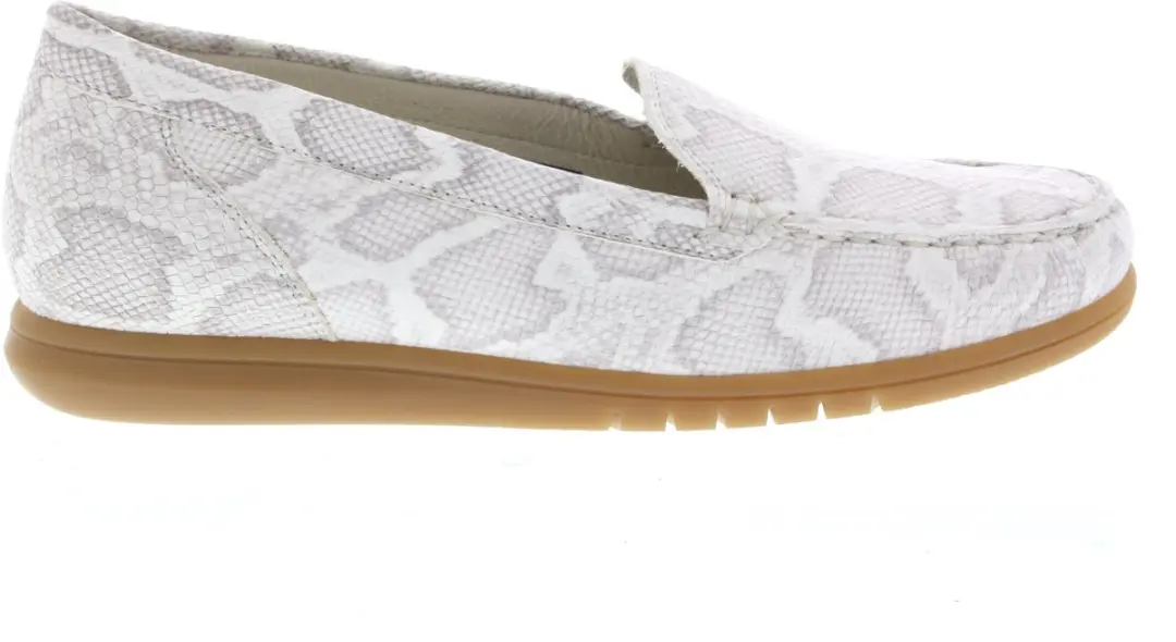 Dames Instappers & Ballerina's Waldlaufer H-wanda Snake 951503 Beige