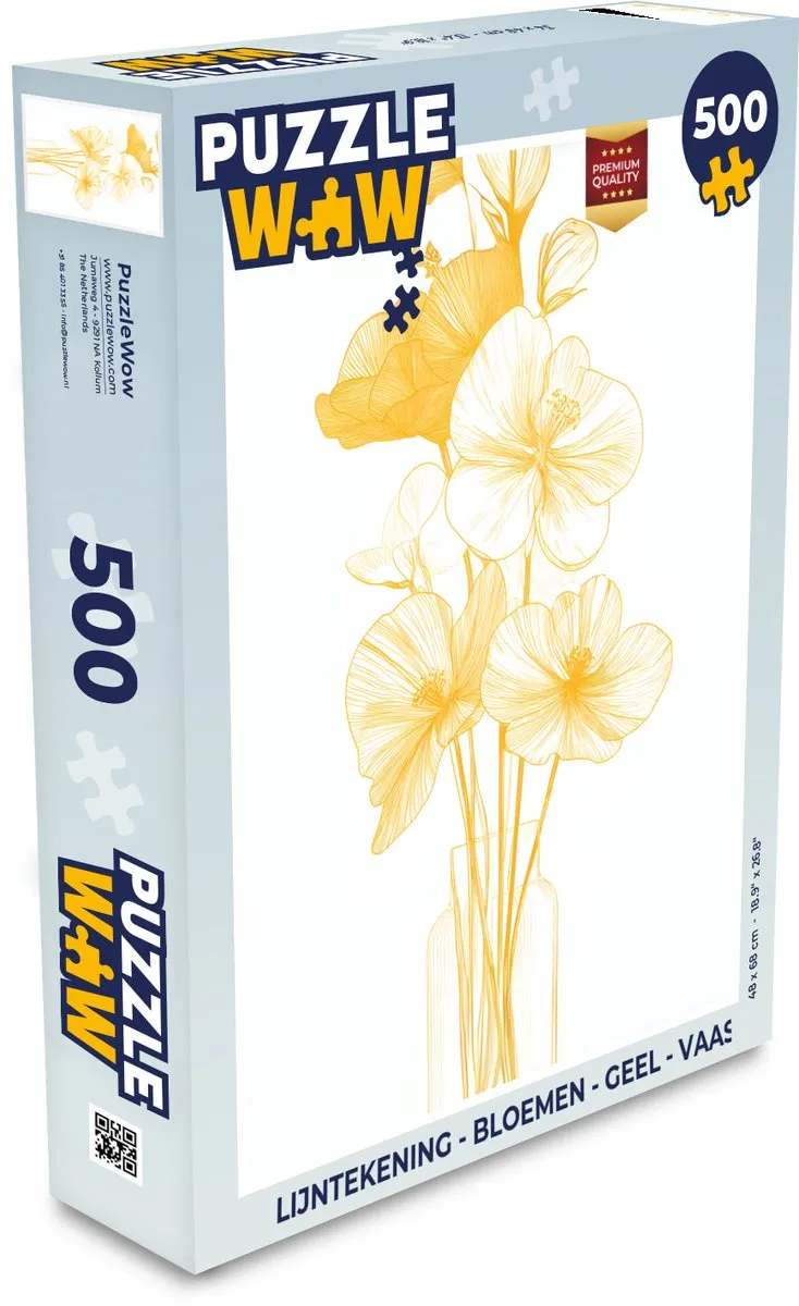 PuzzleWow Bloemen Legpuzzel 500 Stuks