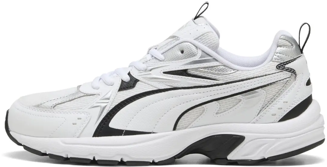 PUMA Milenio Tech Unisex Sneakers - Wit/Zwart/Zilver