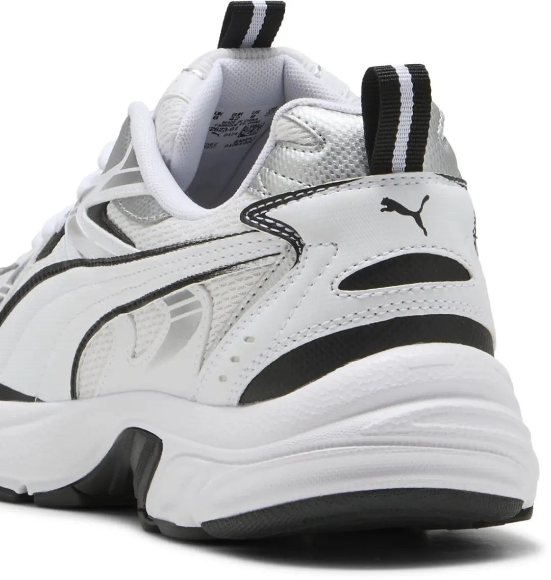 PUMA Milenio Tech Unisex Sneakers - Wit/Zwart/Zilver
