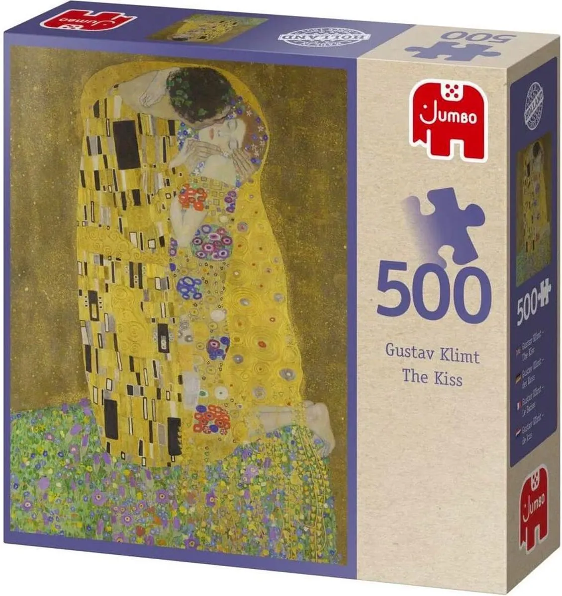 Jumbo Puzzel Gustav Klimt The Kiss 500 Stukjes