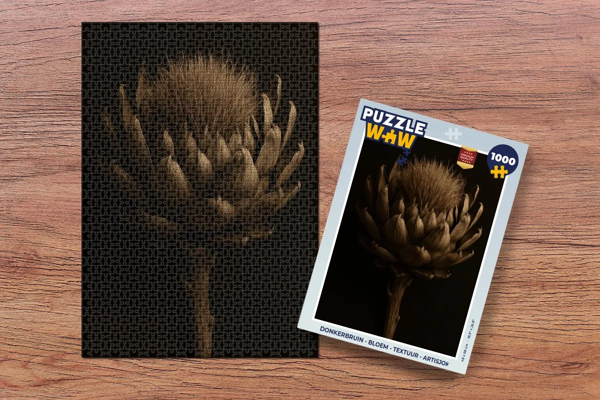 PuzzleWow Legpuzzel 1000 Stuks - Bloem/Artisjok