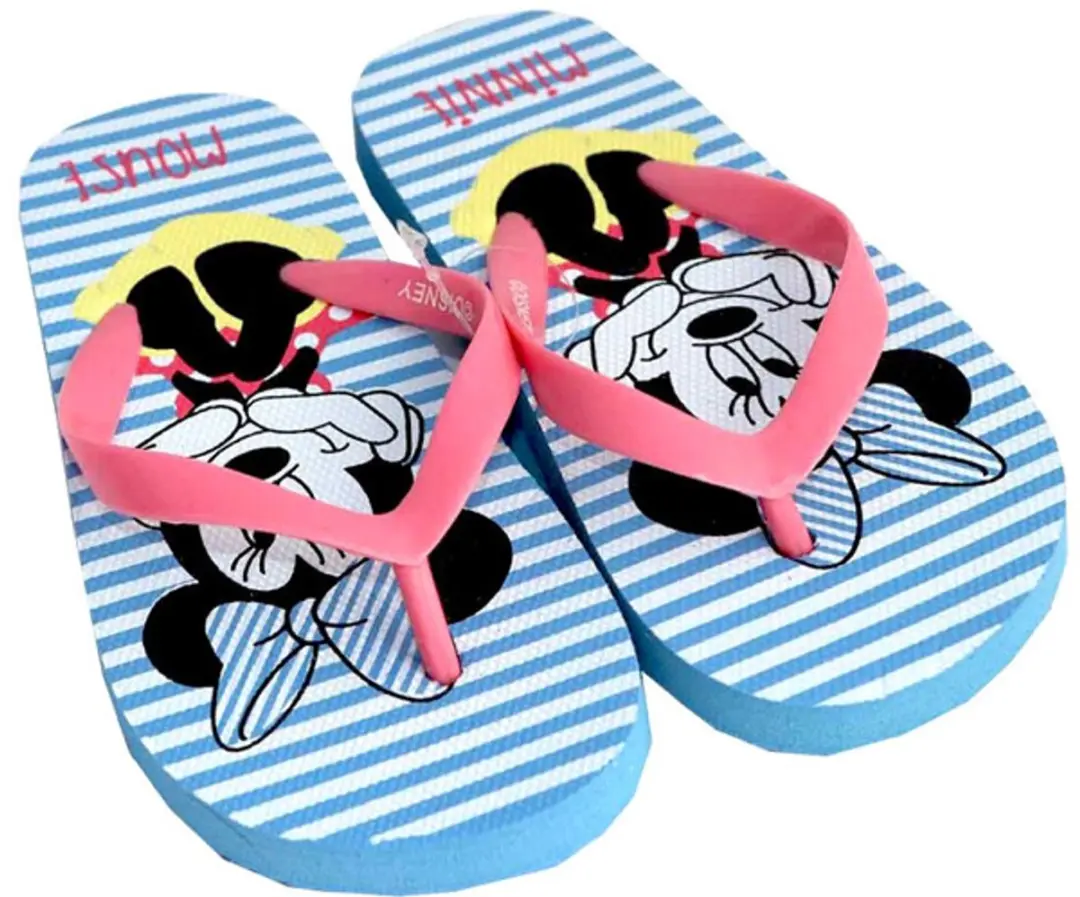 Blauw gestreepte slippers van Minnie Mouse maat 30/31