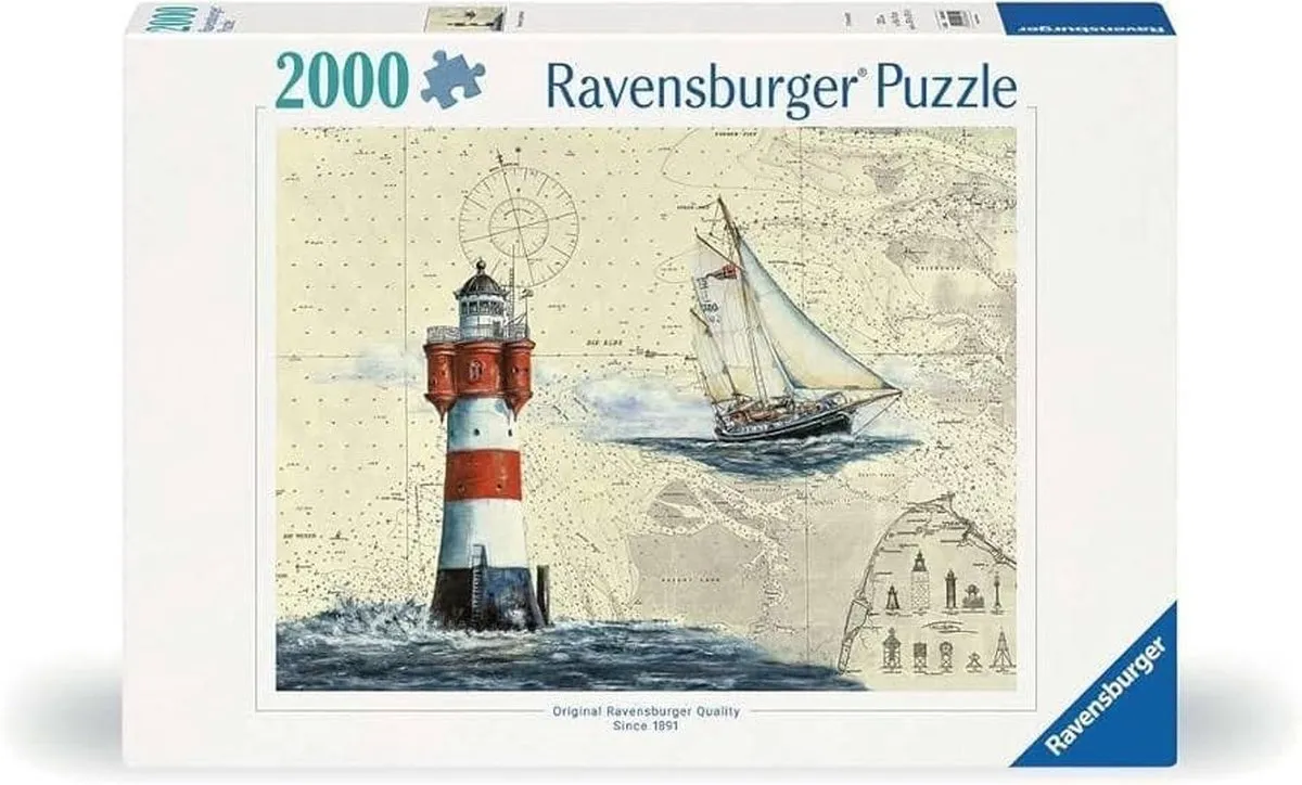 Ravensburger Romantische Vuurtoren Legpuzzel 2000 Stuks - 12000804