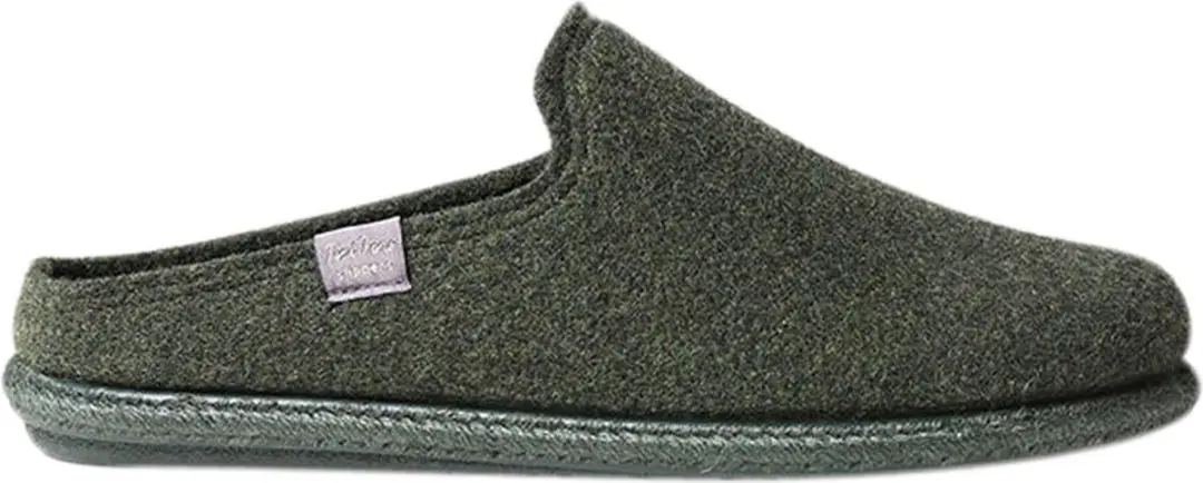 Herenslippers gemaakt van gerecyclede wol