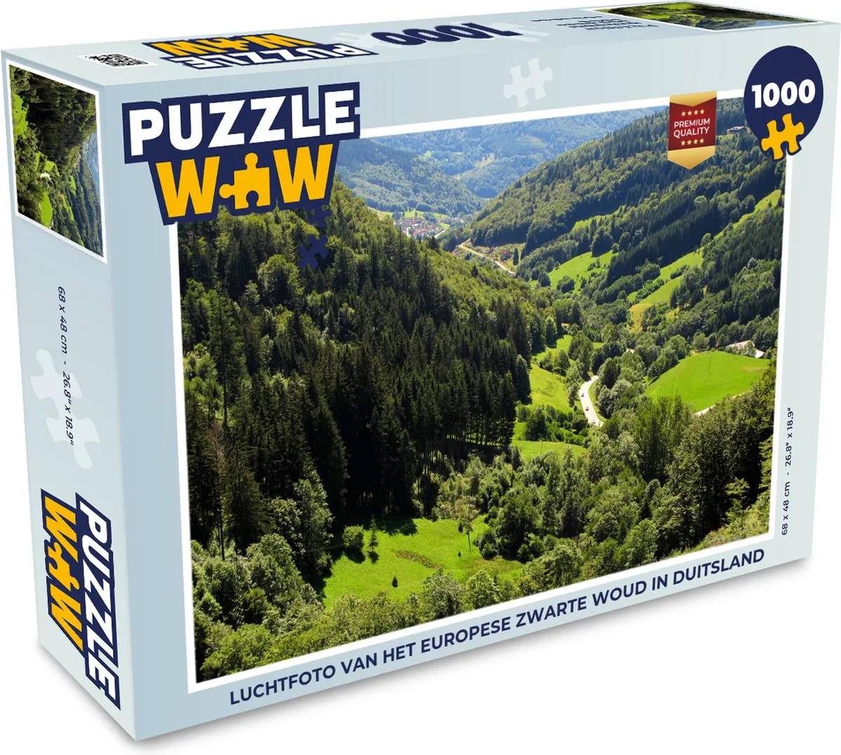 PuzzleWow Legpuzzel Europese Zwarte Woud 1000 Stuks