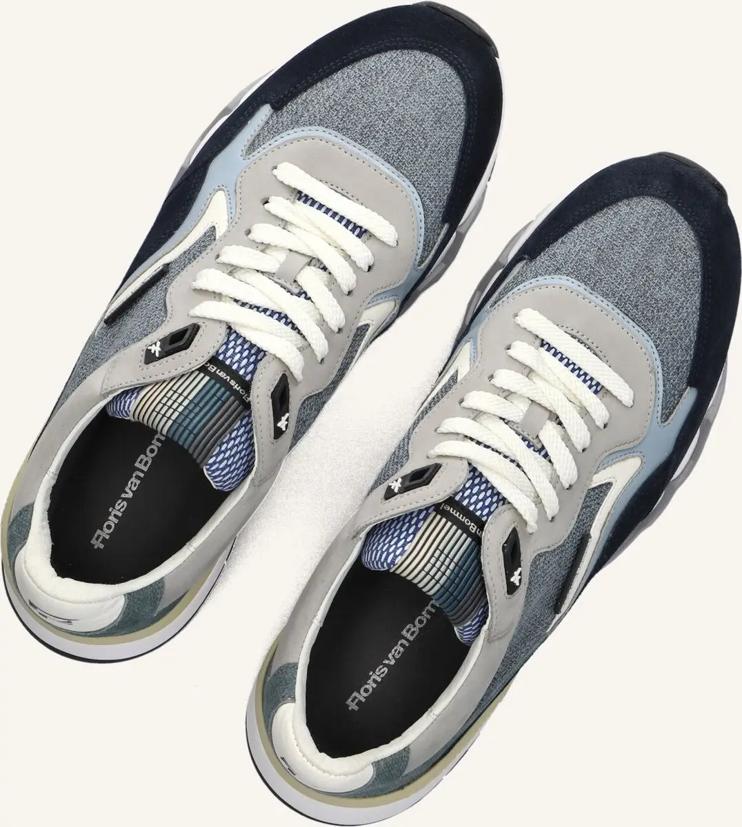 Floris van Bommel De Zager Sneakers SFM-10178 - Blauw - Maat 42 - afbeelding 5 van 6