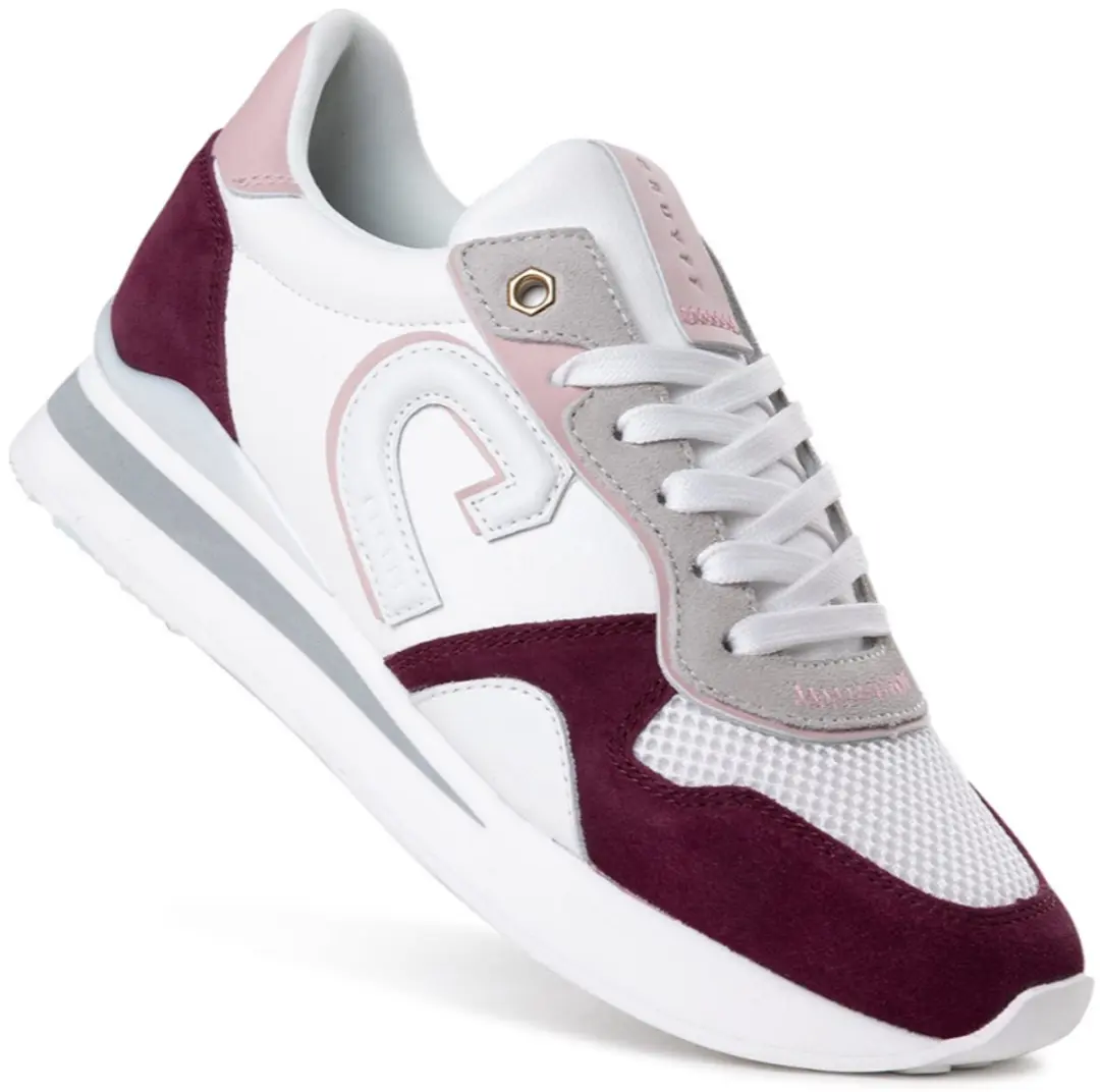 Cruyff Parkrunner Lux wit bordeaux rood sneakers dames (CC223973301)