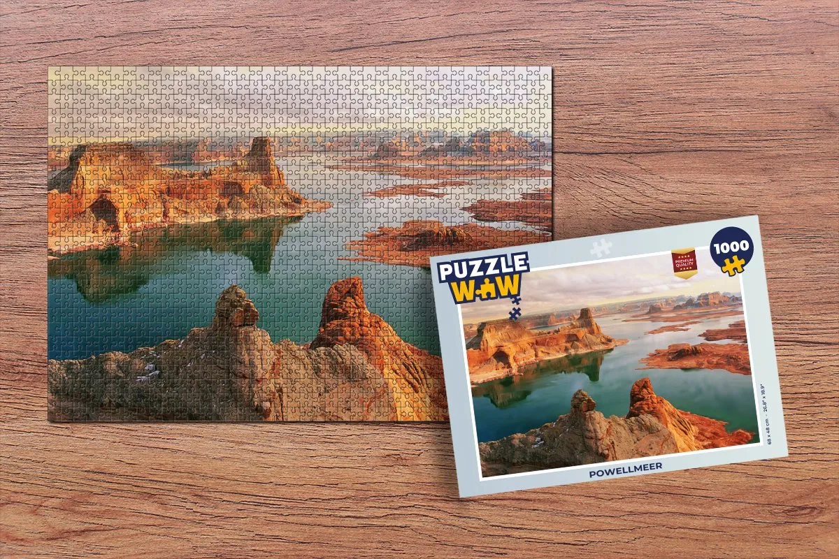 PuzzleWow Powellmeer Legpuzzel 1000 Stuks - Multicolor