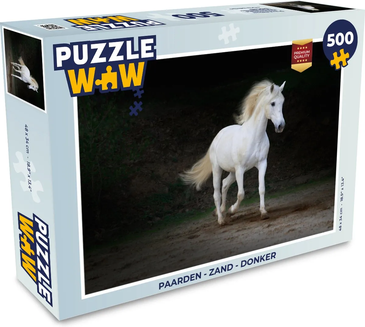 PuzzleWow Paarden Zand Legpuzzel 500 Stuks