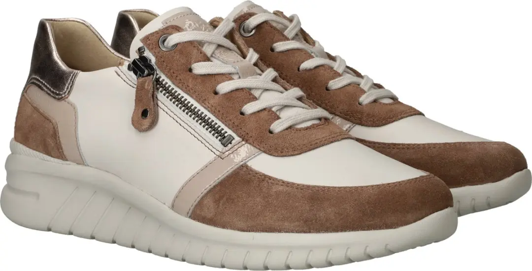 Hartjes Dames Sneakers - Bruin - Maat 37 - afbeelding 2 van 5